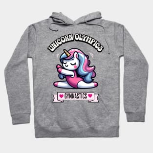 Gymnastics Unicorn Olympics 🤸🏿‍♀️🦄 -  Flip for Cuteness! Hoodie